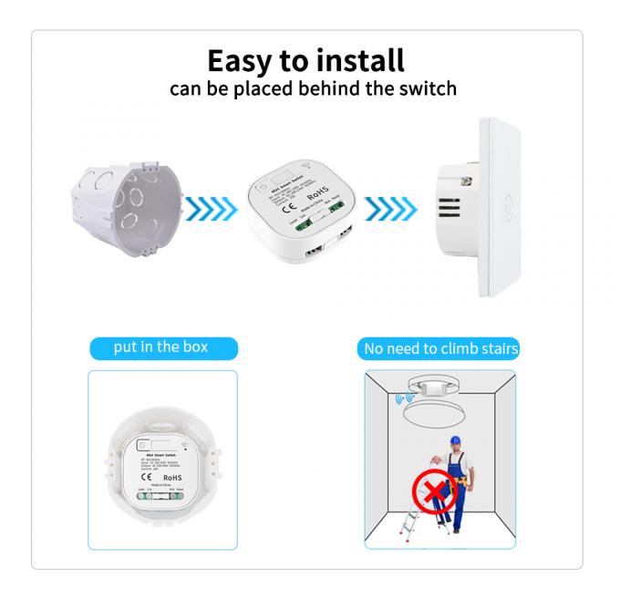 tipo sem fio auto impermeável do interruptor 86 da parede 16A - interruptor da luz remoto posto 5