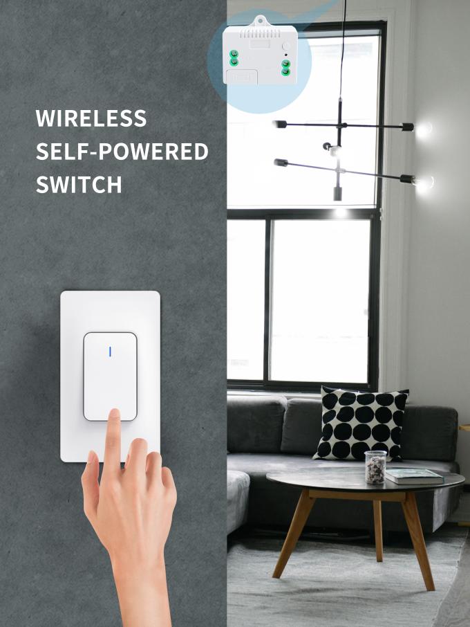 A parede sem fio de SIXWGH 433Mhz comuta o auto - interruptor da luz de controle remoto impermeável posto 0