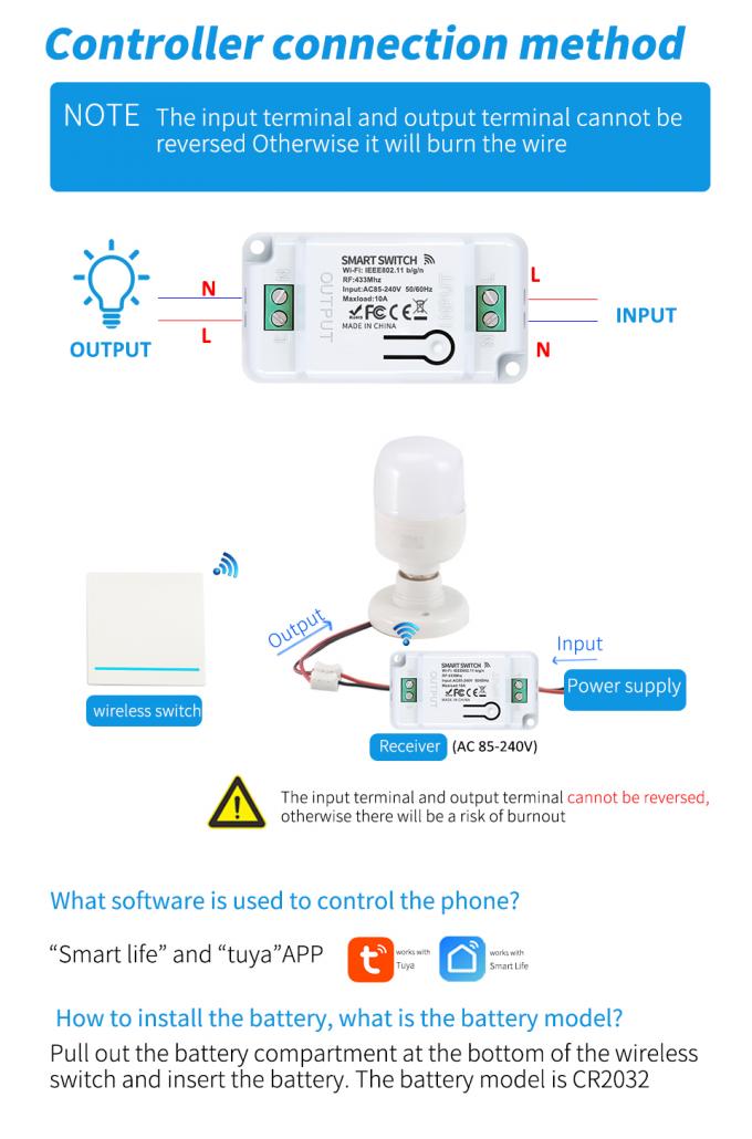 Câmera video da campainha WIFI do interruptor sem fio esperto de Tuya 19