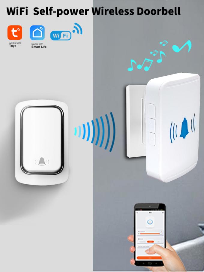 Da tomada esperta da UE E.U. Reino Unido da campainha de IP44 Tuya porta impermeável Bell 0
