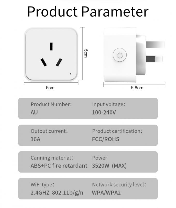 Interruptor remoto da tomada da domótica do soquete do IOS WIFI Smart de Android 0