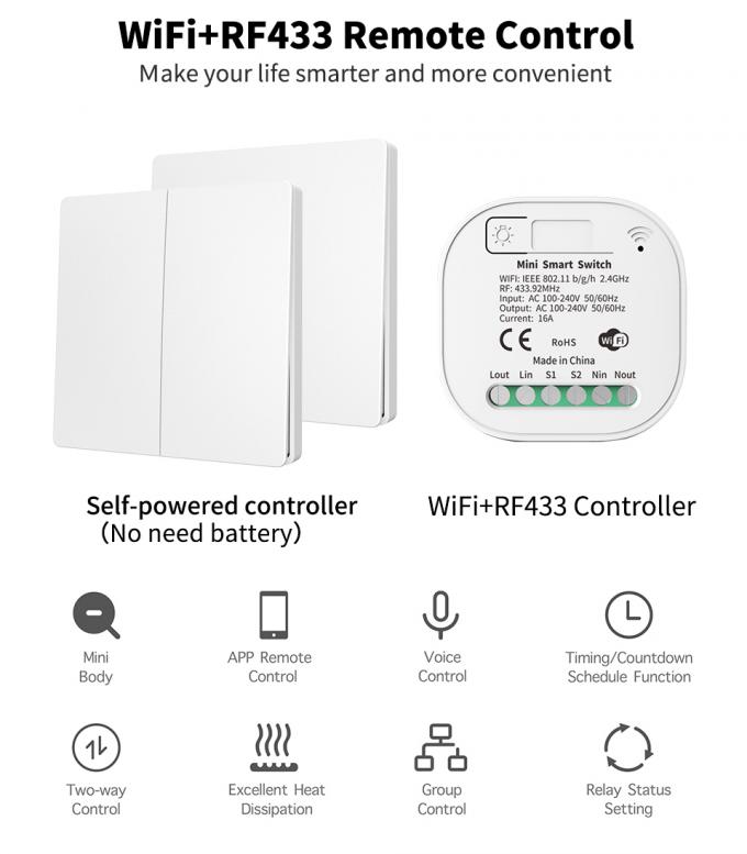 Interruptor esperto sem fio IP44 do interruptor 2.4GHz de Zigbee impermeável 0